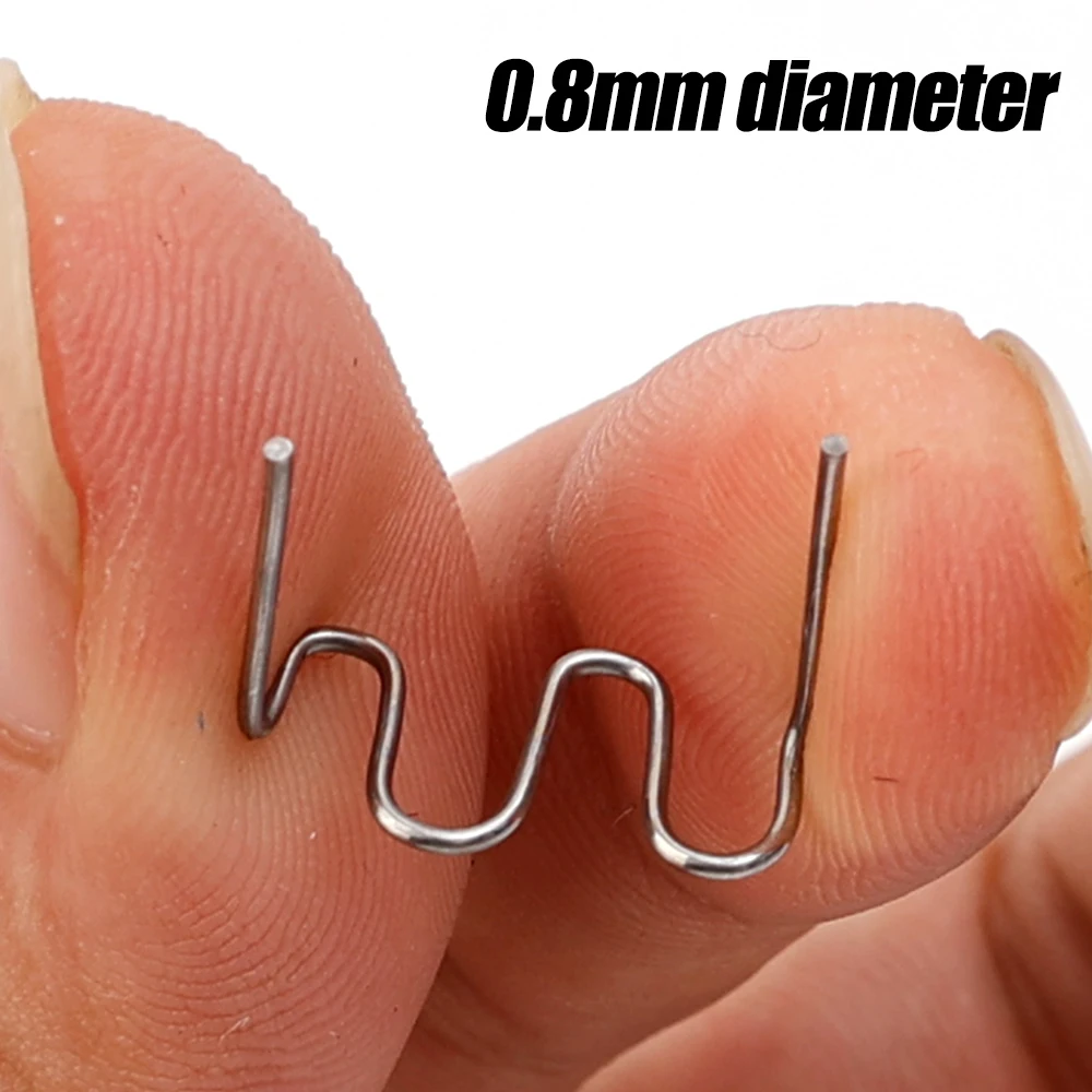 0.8mm Hot Stapler Staples for Plastic Welder Plastic Repair Standard Pre Cut Staples Welding Bumper Car Bumper Repair
