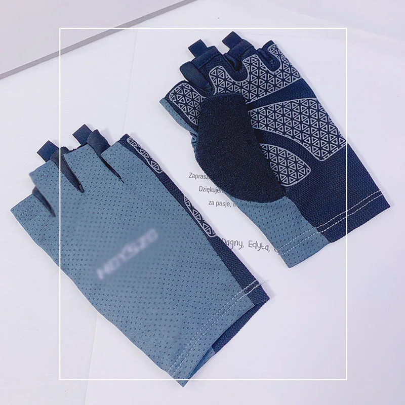 Professional Gym Fitness Breathable Anti-Slip Women Men Half Finger Summer Fishing Cycling Fingerless Gloves Female Bicycle Bike
