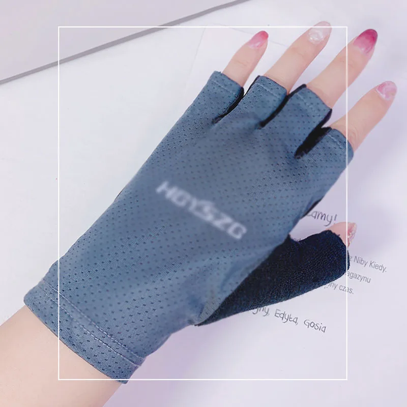 Professional Gym Fitness Breathable Anti-Slip Women Men Half Finger Summer Fishing Cycling Fingerless Gloves Female Bicycle Bike