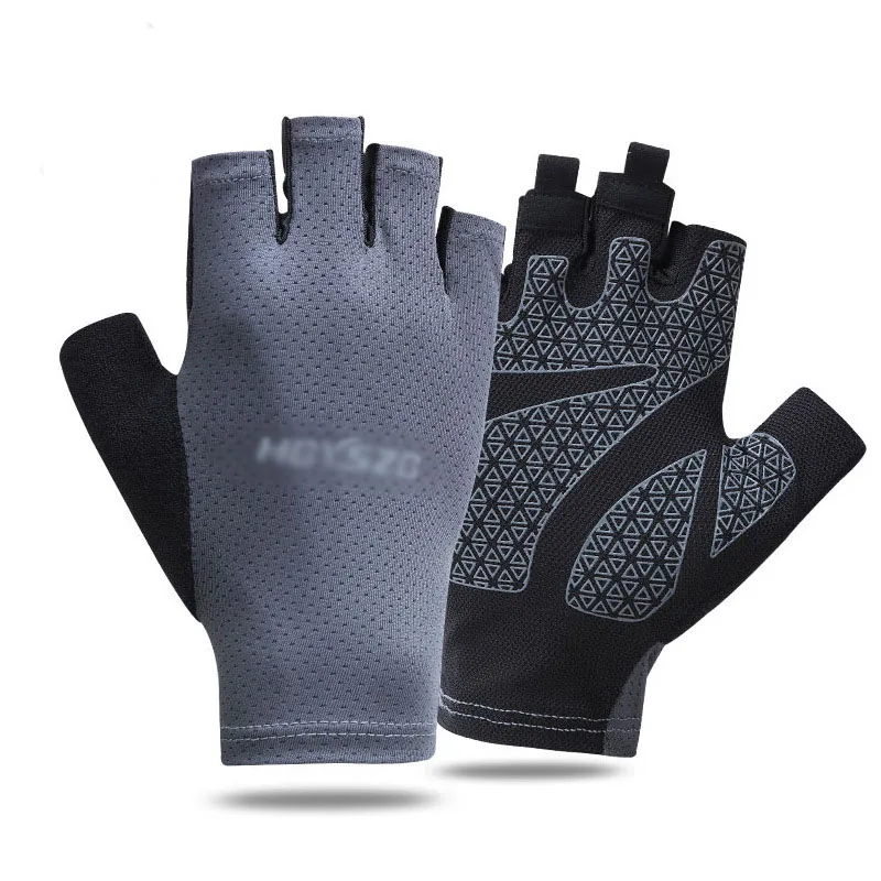 Professional Gym Fitness Breathable Anti-Slip Women Men Half Finger Summer Fishing Cycling Fingerless Gloves Female Bicycle Bike