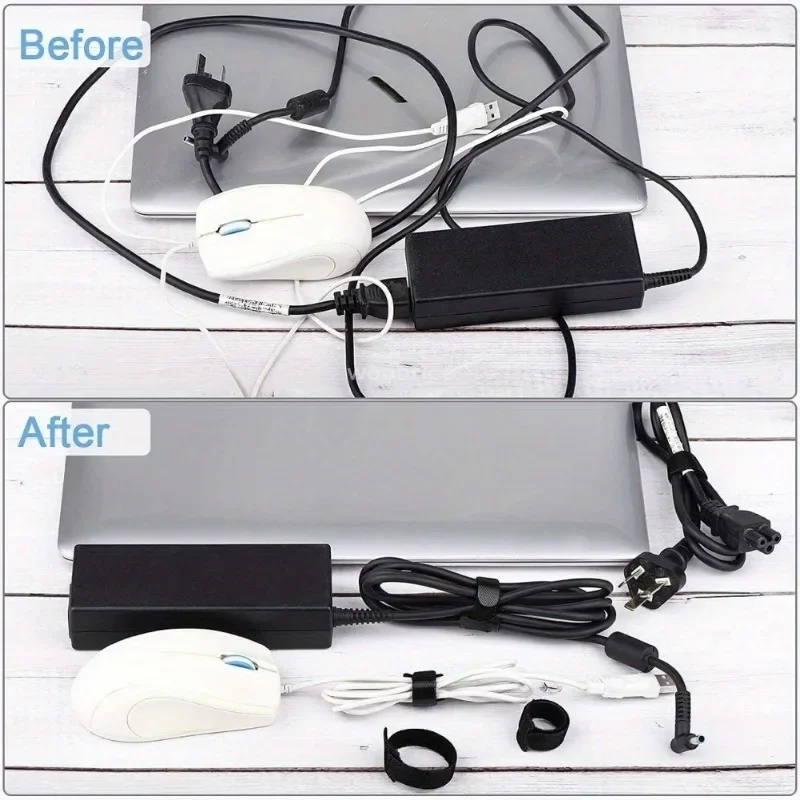 50PCS Cable Organizer Cable Management Cable Winder Tape Protector for Wire Ties Phone Accessories Organizador Cables Orginazer