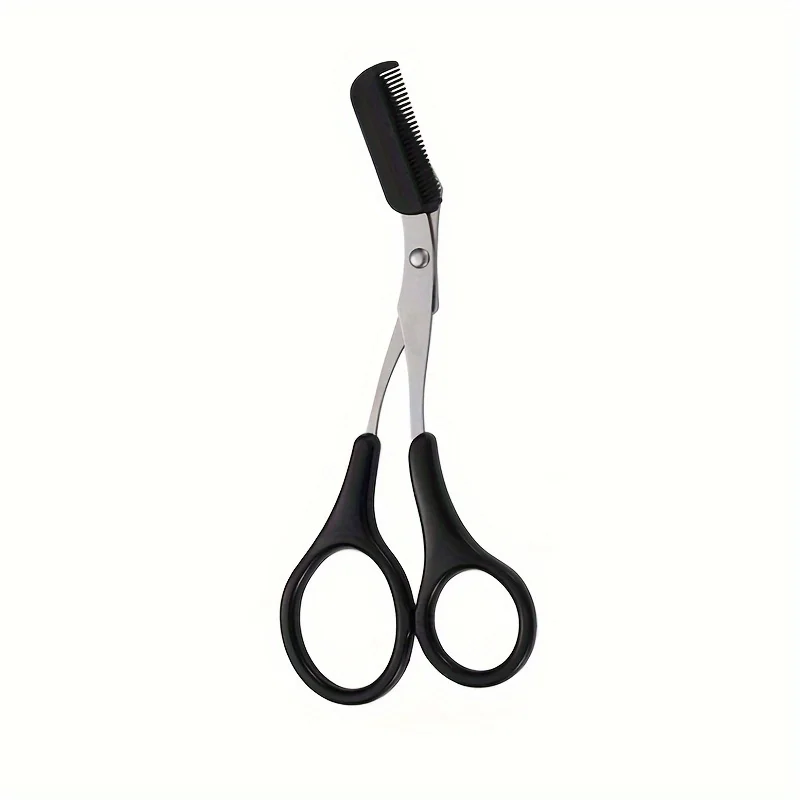 Stainless Steel Eyebrow Trimming Scissors With Comb, Safe Eyebrow Trimming Makeup Tool, Precise Creation Of Perfect Eyebrow Shap