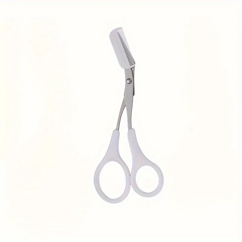 Stainless Steel Eyebrow Trimming Scissors With Comb, Safe Eyebrow Trimming Makeup Tool, Precise Creation Of Perfect Eyebrow Shap