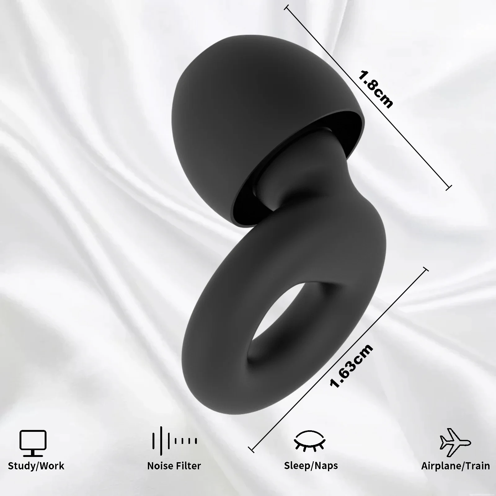Silicone Earplugs for Swimming Sleep Noise Cancel Noise Reduction-Soundproof Reduce Disturbances -Quality Earplugs