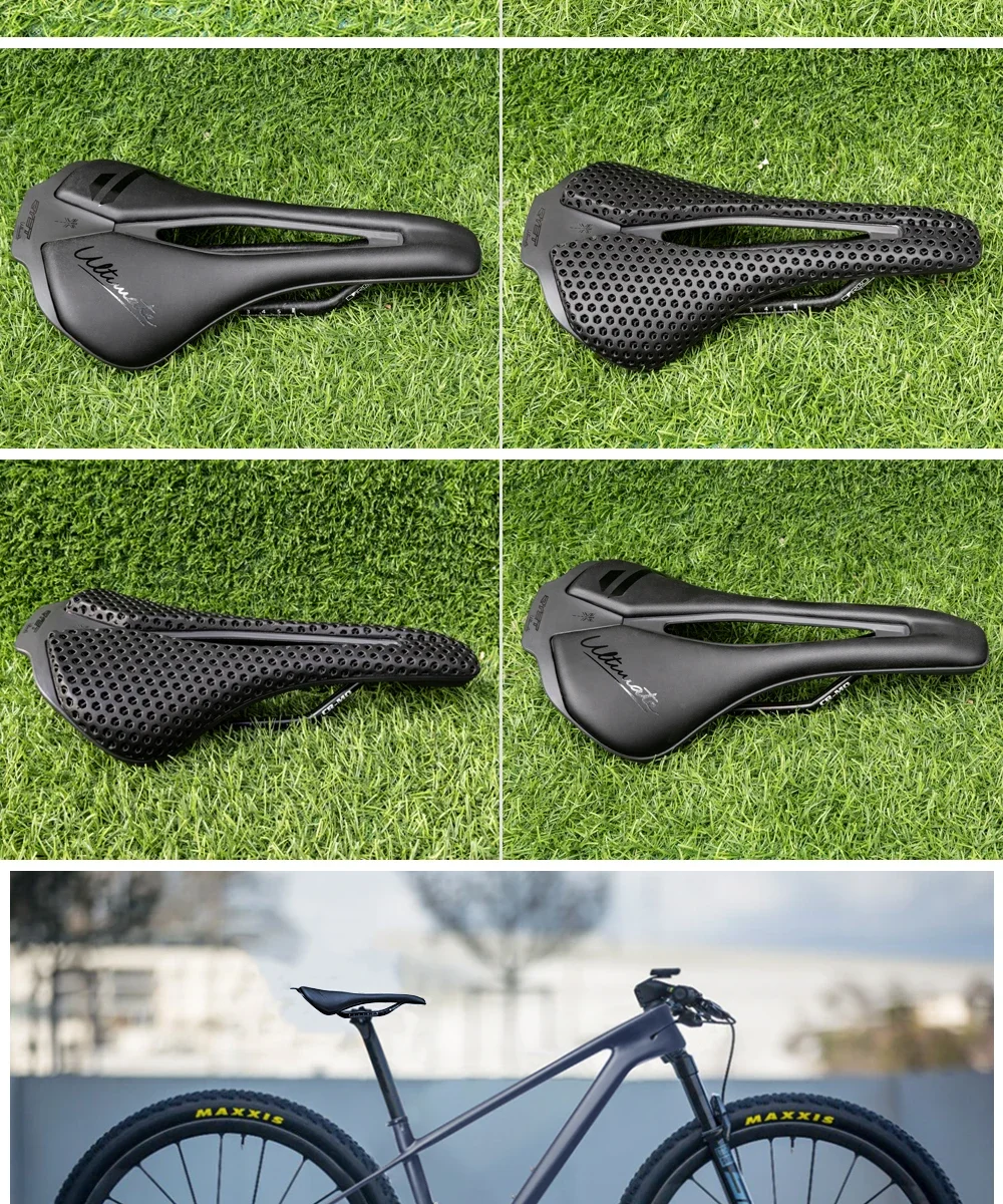 2024 RYET 3D Printed Bicycle Saddle 120g Carbon Cushion 250x140mm Bike Seating for MTB Gravel Road Bike Seat Cycling Accessories