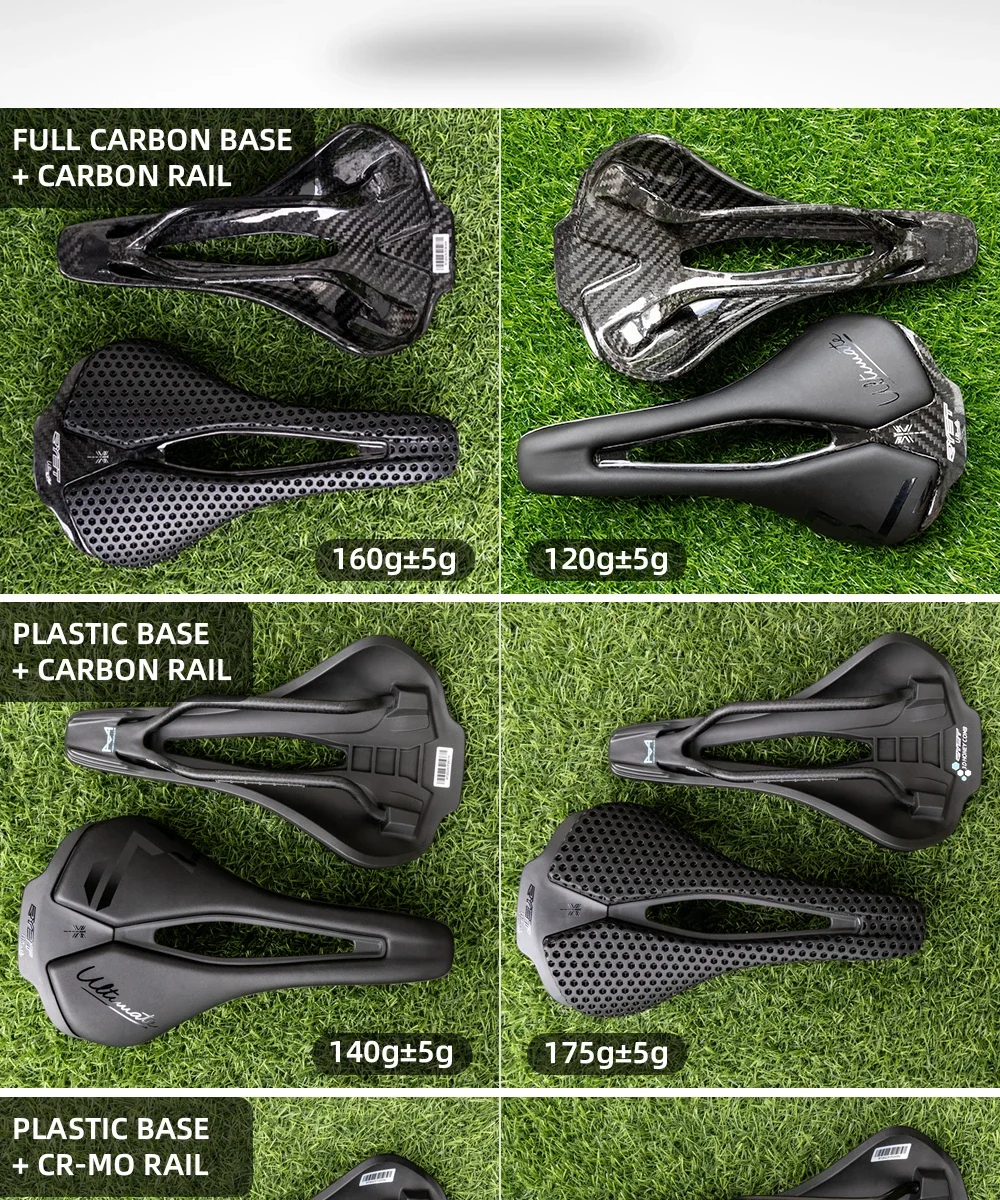 2024 RYET 3D Printed Bicycle Saddle 120g Carbon Cushion 250x140mm Bike Seating for MTB Gravel Road Bike Seat Cycling Accessories