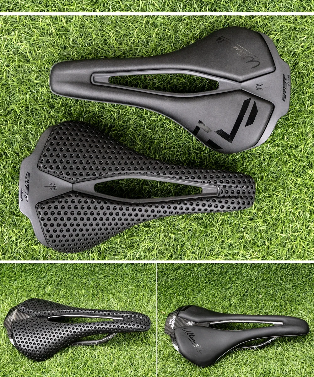 2024 RYET 3D Printed Bicycle Saddle 120g Carbon Cushion 250x140mm Bike Seating for MTB Gravel Road Bike Seat Cycling Accessories