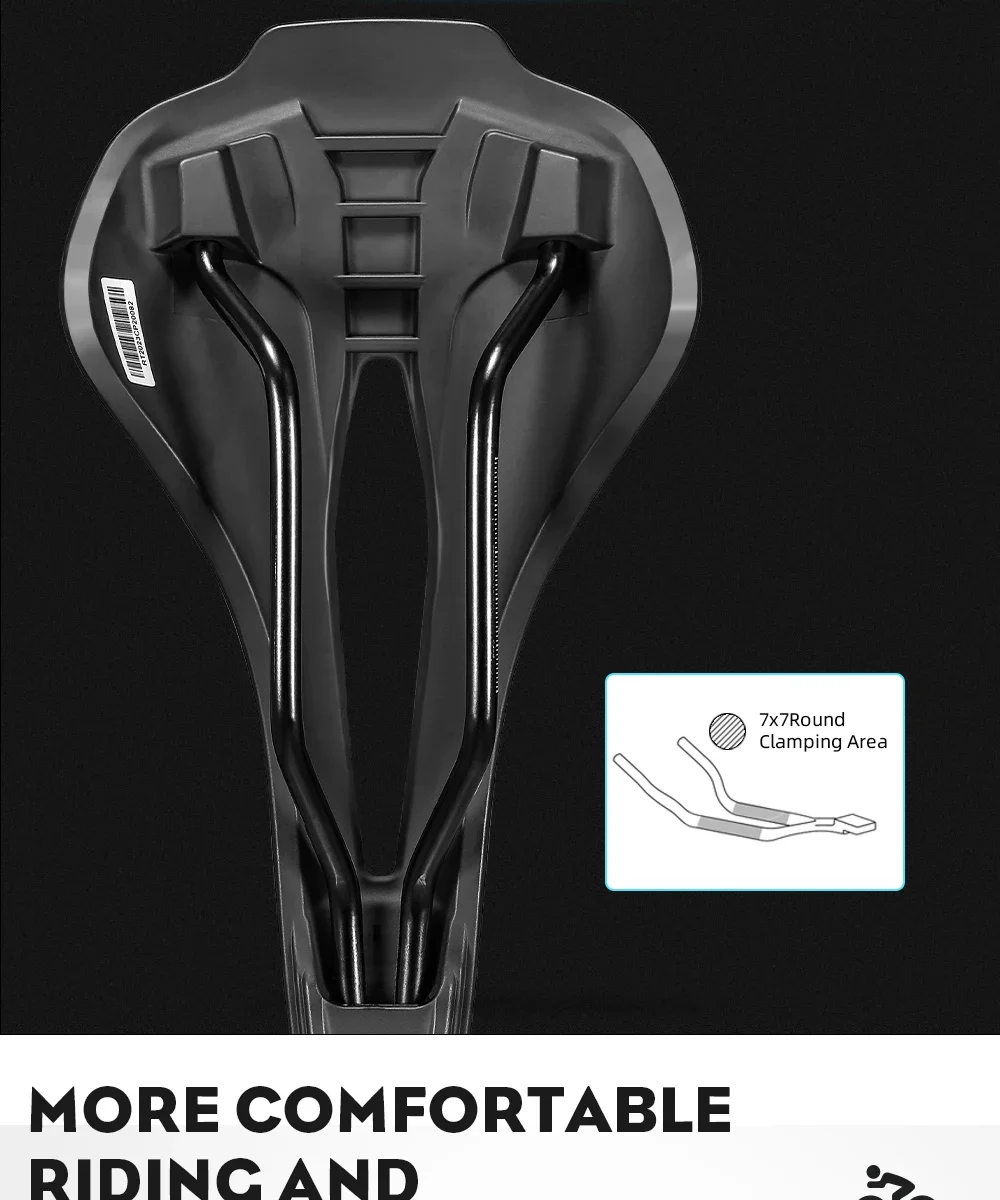 2024 RYET 3D Printed Bicycle Saddle 120g Carbon Cushion 250x140mm Bike Seating for MTB Gravel Road Bike Seat Cycling Accessories