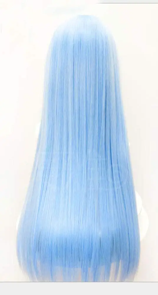 Mens Anime Rimuru Tempest Cosplay Wig Long Hair Halloween Party Light Blue Wigs Synthetic Hair