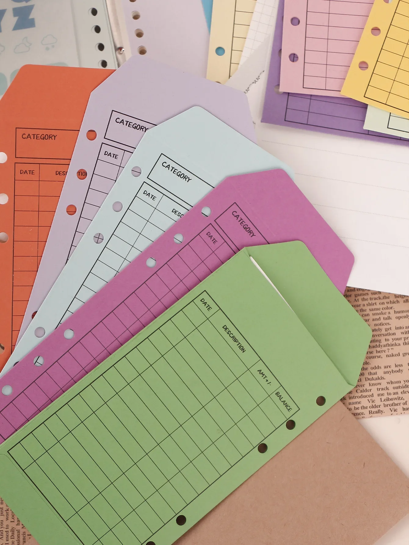 A6 12PCS Colored EnvelopeK kraft Paper Creative European Retro Thickened Envelope Set Envelopes Budget Planner Easy To Save