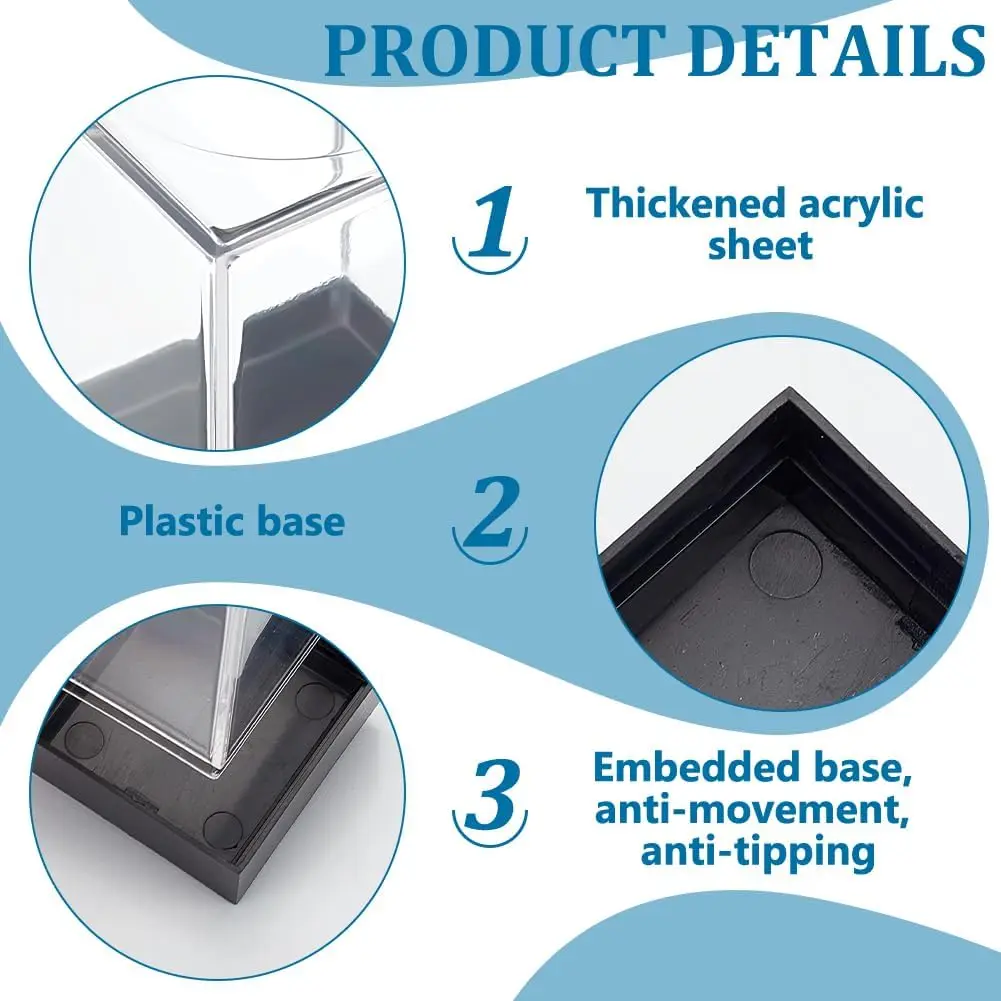 10 pcs per set Empty Plastic Box For Put In Dice