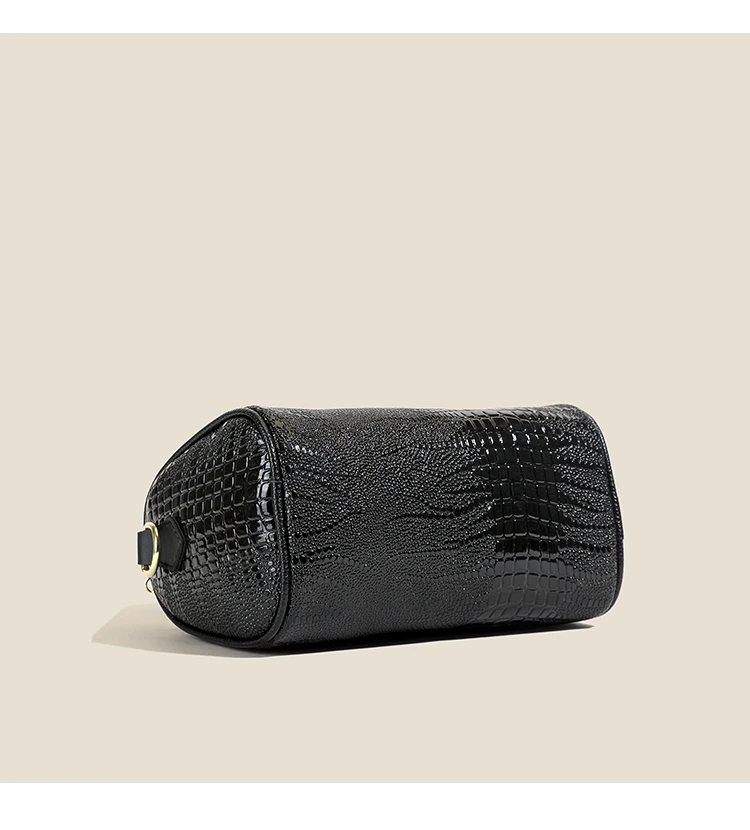 Small Handbag Women's Fashion Shoulder Crossbody Bag Solid Color Black
