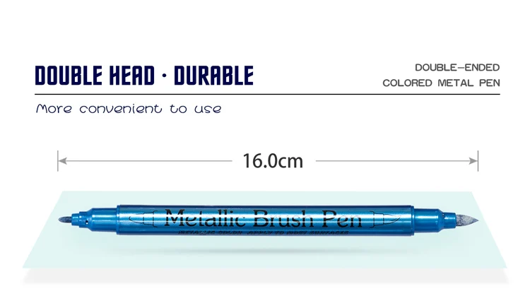 Metallic Markers Pens Color Silver Gold Paint Pens for Black Paper, Glass, Rock Painting, DIY Scrapbook Album