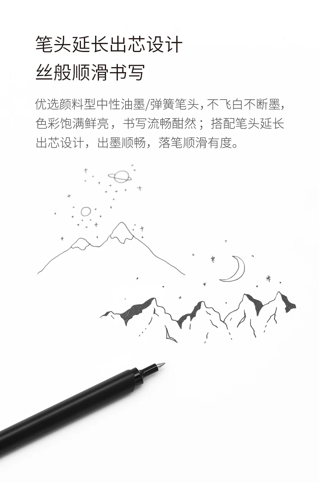 Kaco KLIP Metal Signature Pen 0.5mm Black Ink Boligrafo Gel Business Stylos With Pen Clip School Office Meeting Writing Supplies
