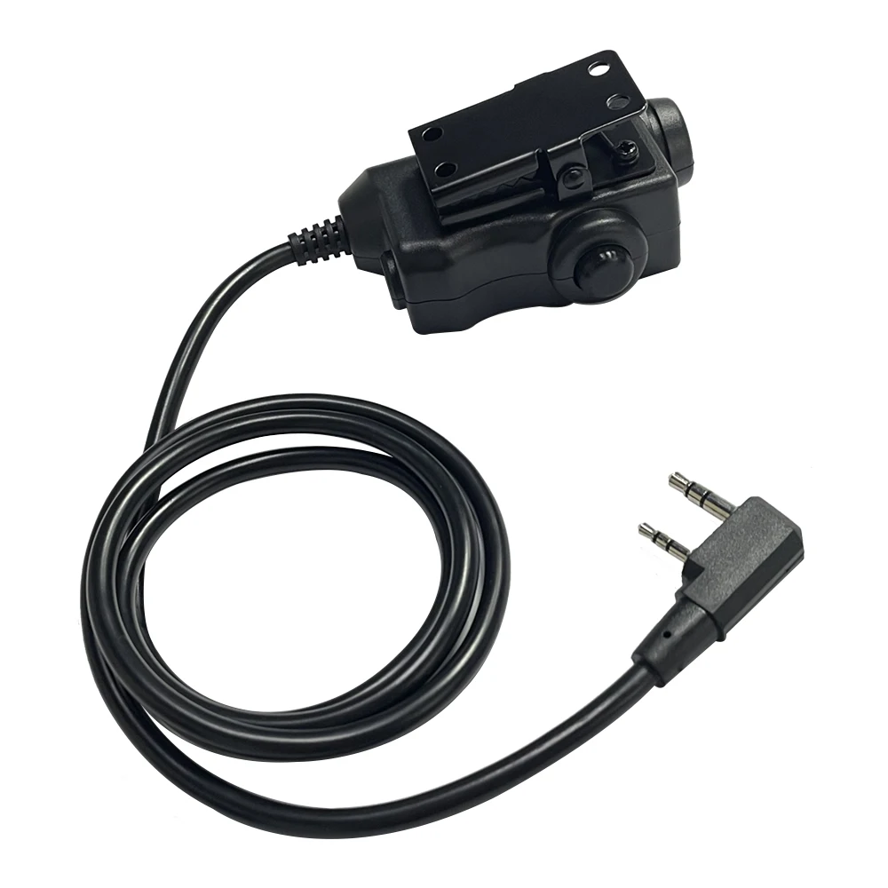 EARMOR Tactical PTT Tactical Headset Button activated push-to-talk PTT adapter M51interface fit for KENWOOD BAOFENG Walkie-talki