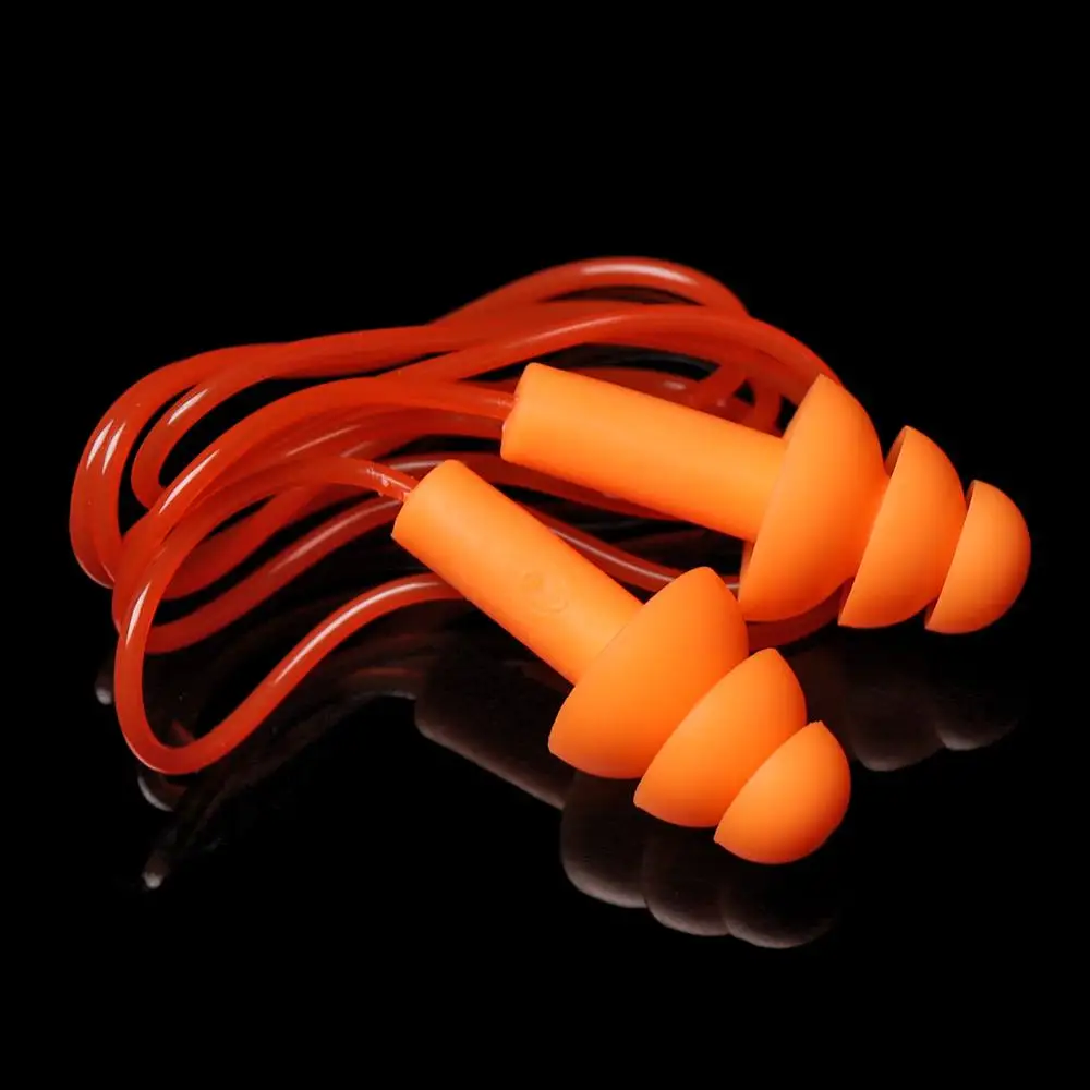 1 Set Unisex Silicone Ear Plugs Swimming Ears Protector Pool Accessories Water Sports Hearing Protection Noise Reduction Earplug