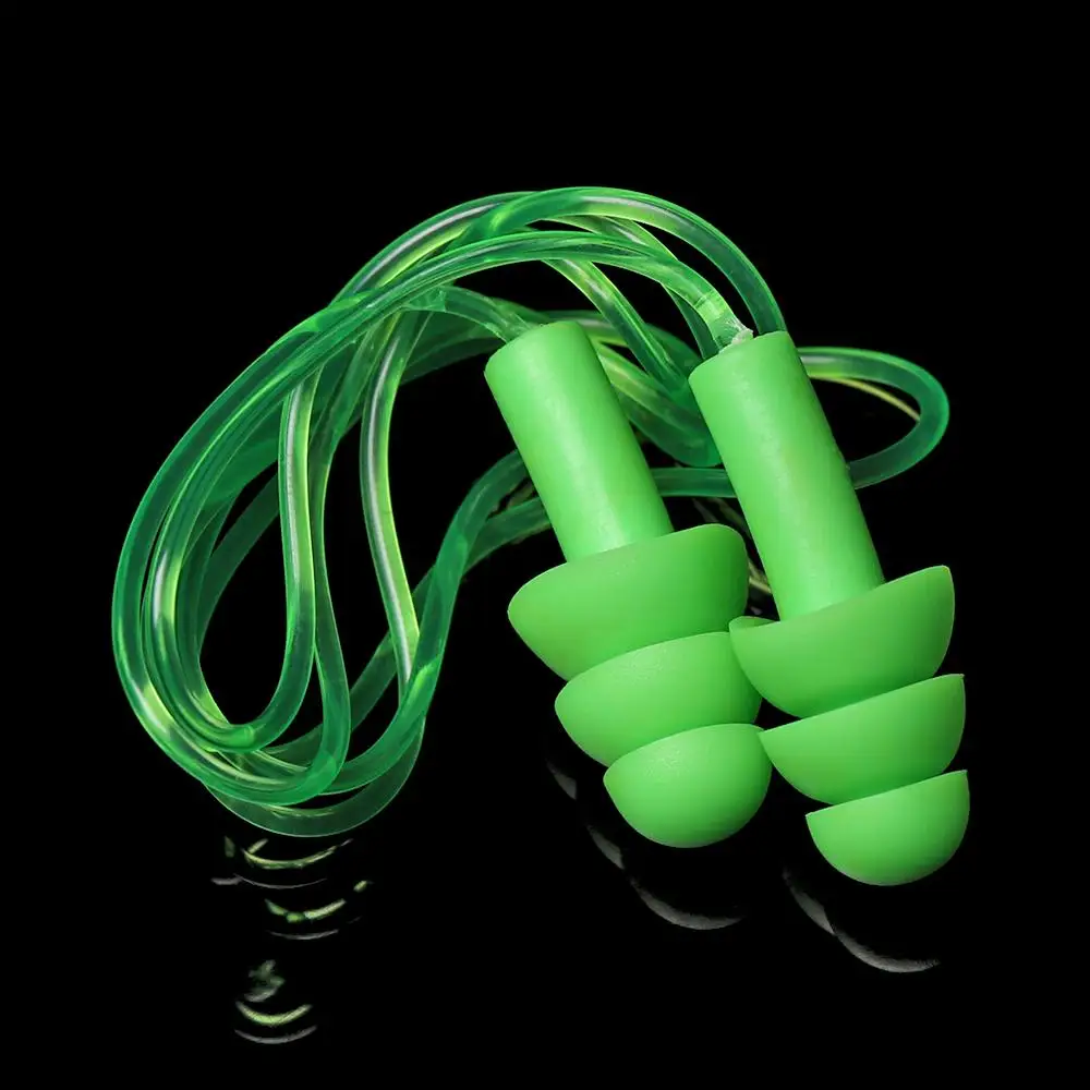 1 Set Unisex Silicone Ear Plugs Swimming Ears Protector Pool Accessories Water Sports Hearing Protection Noise Reduction Earplug