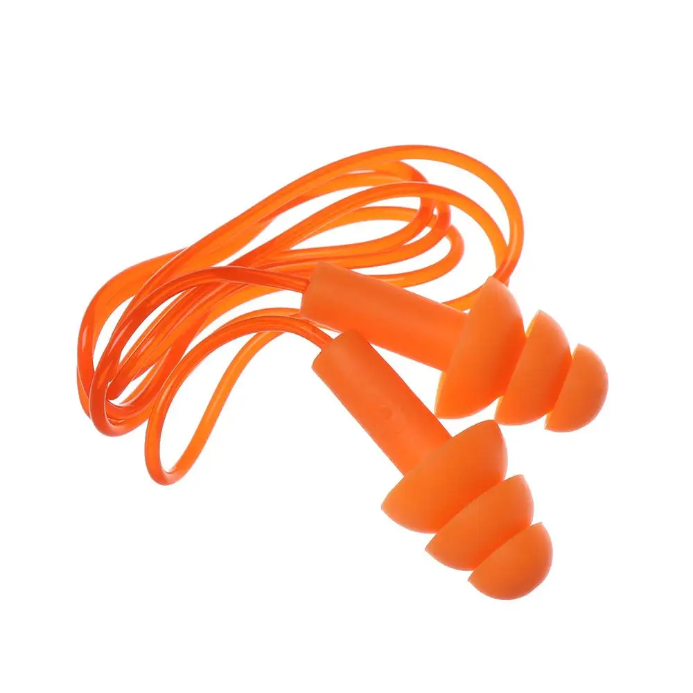 1 Set Unisex Silicone Ear Plugs Swimming Ears Protector Pool Accessories Water Sports Hearing Protection Noise Reduction Earplug