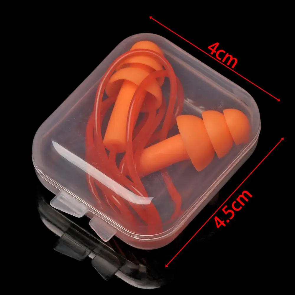 1 Set Unisex Silicone Ear Plugs Swimming Ears Protector Pool Accessories Water Sports Hearing Protection Noise Reduction Earplug