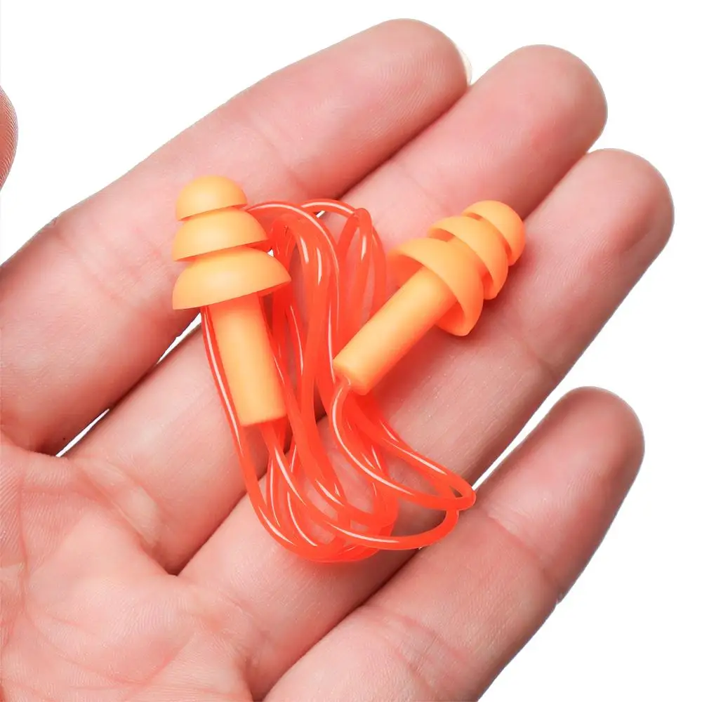 1 Set Unisex Silicone Ear Plugs Swimming Ears Protector Pool Accessories Water Sports Hearing Protection Noise Reduction Earplug