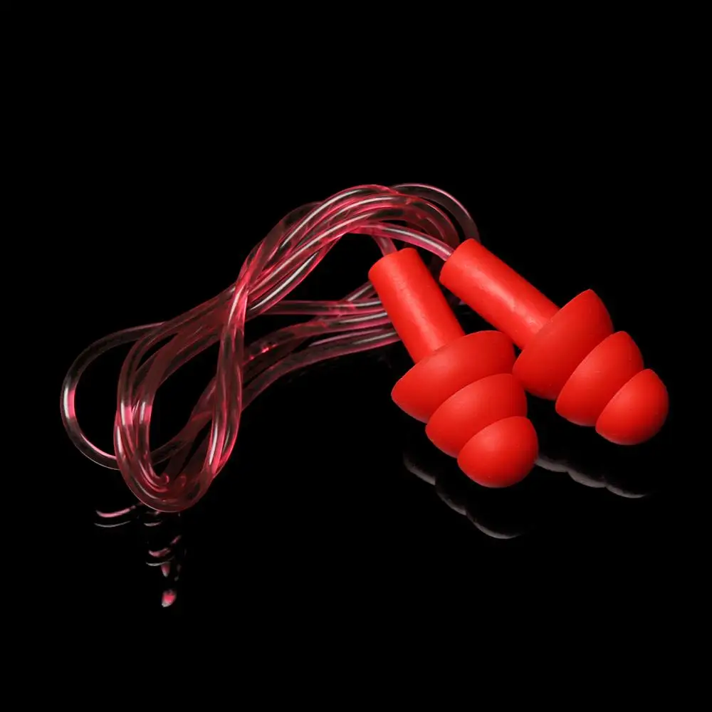 1 Set Unisex Silicone Ear Plugs Swimming Ears Protector Pool Accessories Water Sports Hearing Protection Noise Reduction Earplug