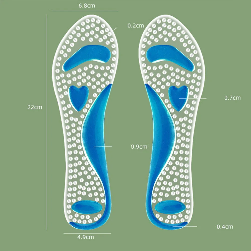 Anti Slip Sole Pads For High-Heels Arch Support Self-adhesive Sandals Insole Summer Comfortable Gel Insoles Silicone Cushion
