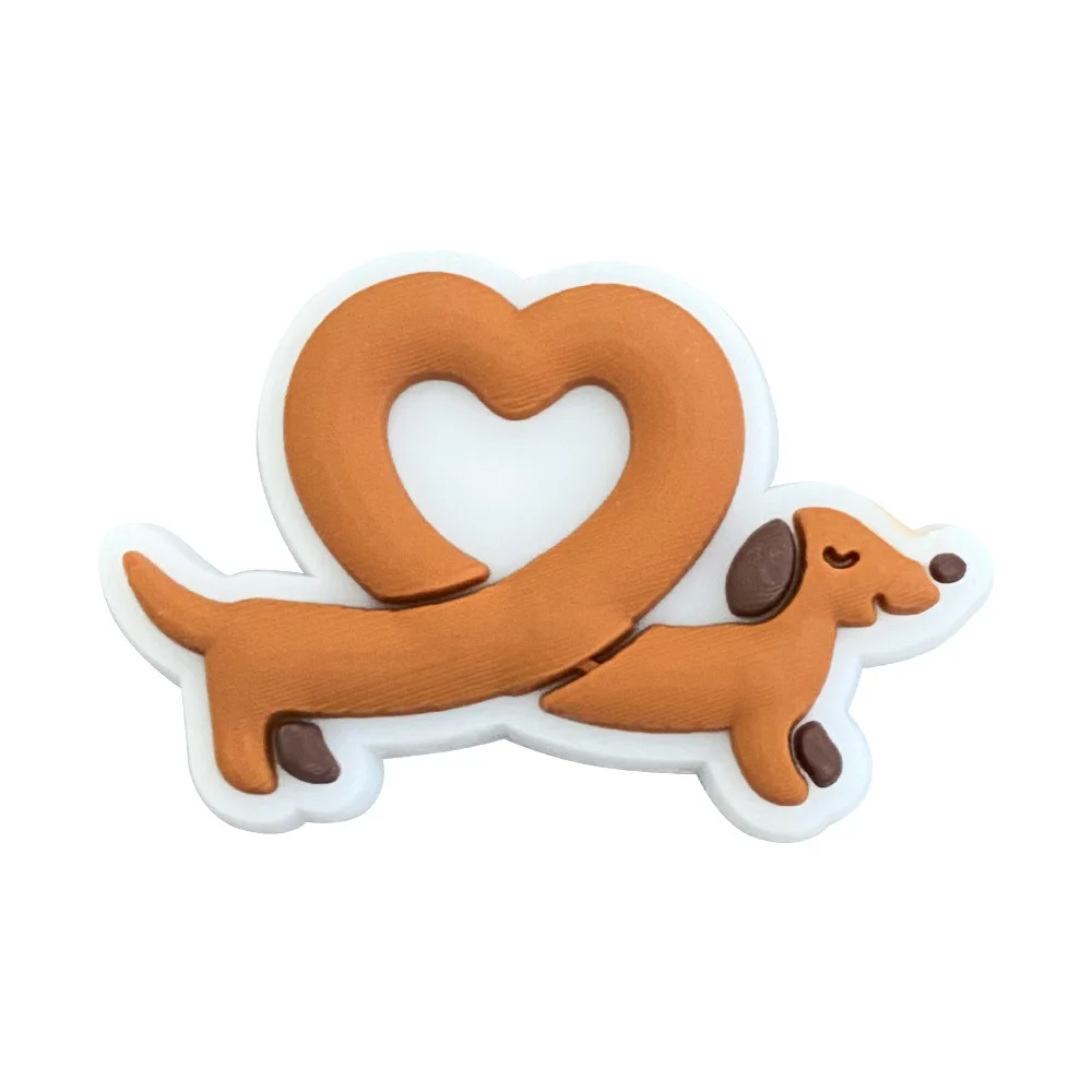 Cute Animals Dog Shoe Charms Decoration for Crocs Accessories Charms Pin Bracelet Wristband DIY Women Party Gifts