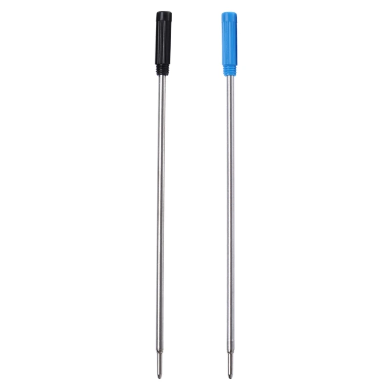 10Pieces Ballpoint Pen Refills Replaceable Smooth Writing Quick Dry Black & Blue Pen Refill for Most Metal Ballpoint Pen