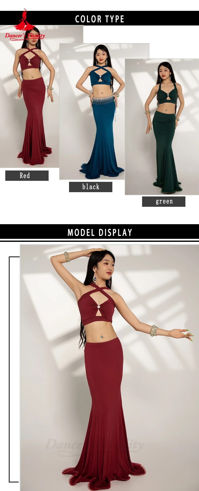 Belly Dance Costumes Set for Women Cotton Sleeveless Top+long Skirt 2pcs Bellydancing Wear Clothing Oriental Dancing Outfit