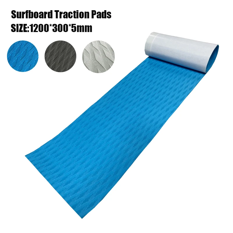 120*30cm Surfboard Traction Pads EVA Foam Non Slip Diamond Grip Mat Kayak Skateboard Skimboard Trimmable Sheet Motorboat Stair