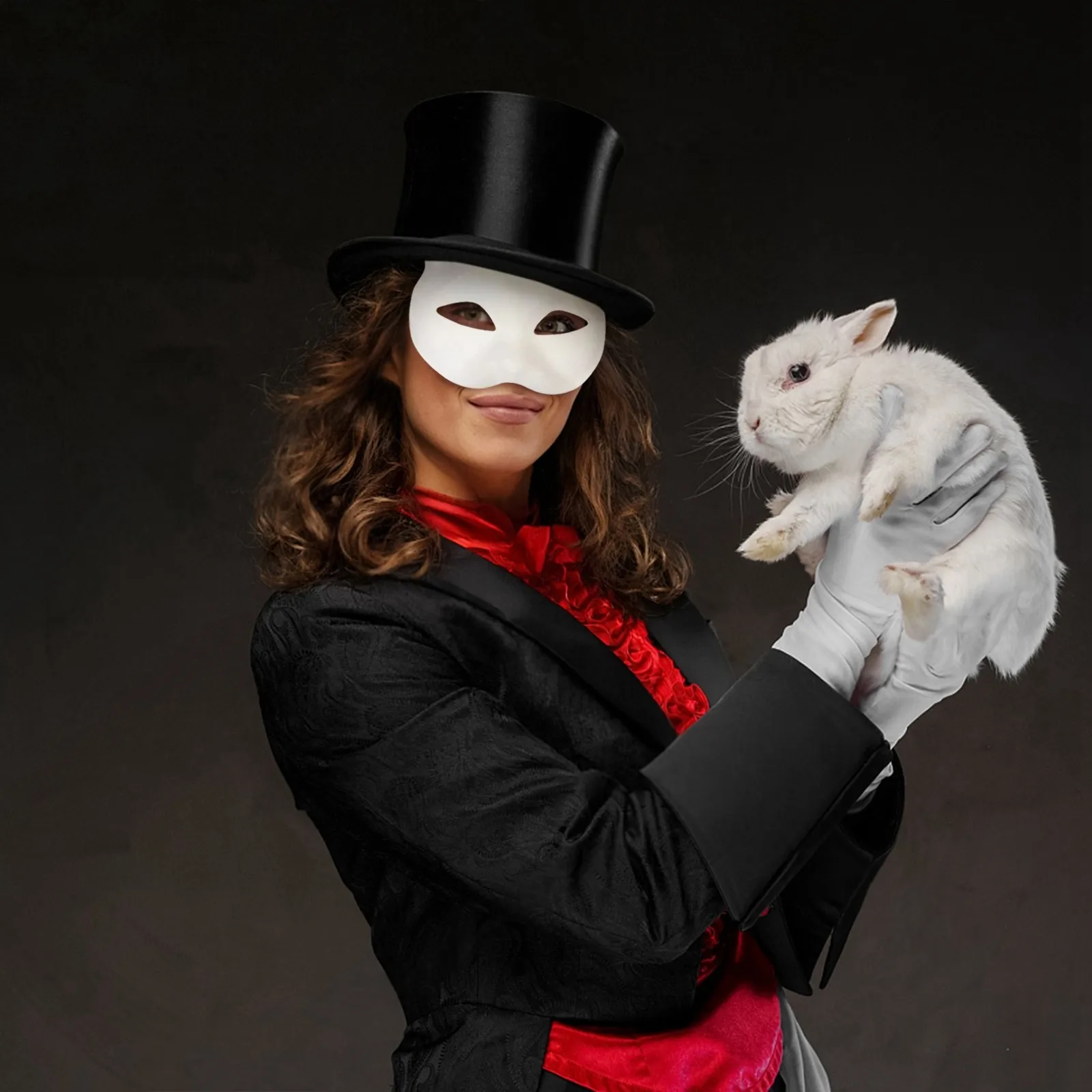 5/10pcs Paper Blank White Mask Halloween Cosplay Cat Fox DIY Paintable Half Face Mask Animal Costume Party Decorate Craft Prop