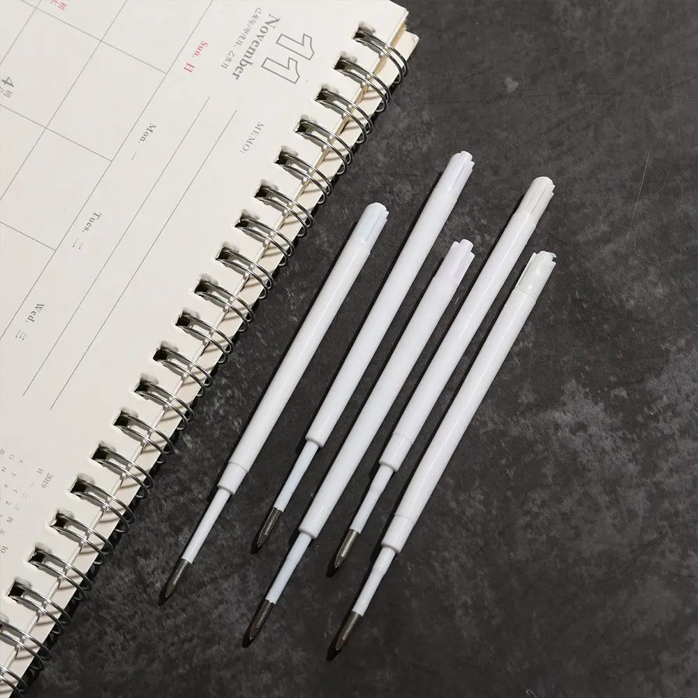 10 Pcs/lot Stationery Signature Plastic Press Pens Core Replacement Lead Writing Tool Ballpoint Pen Refill