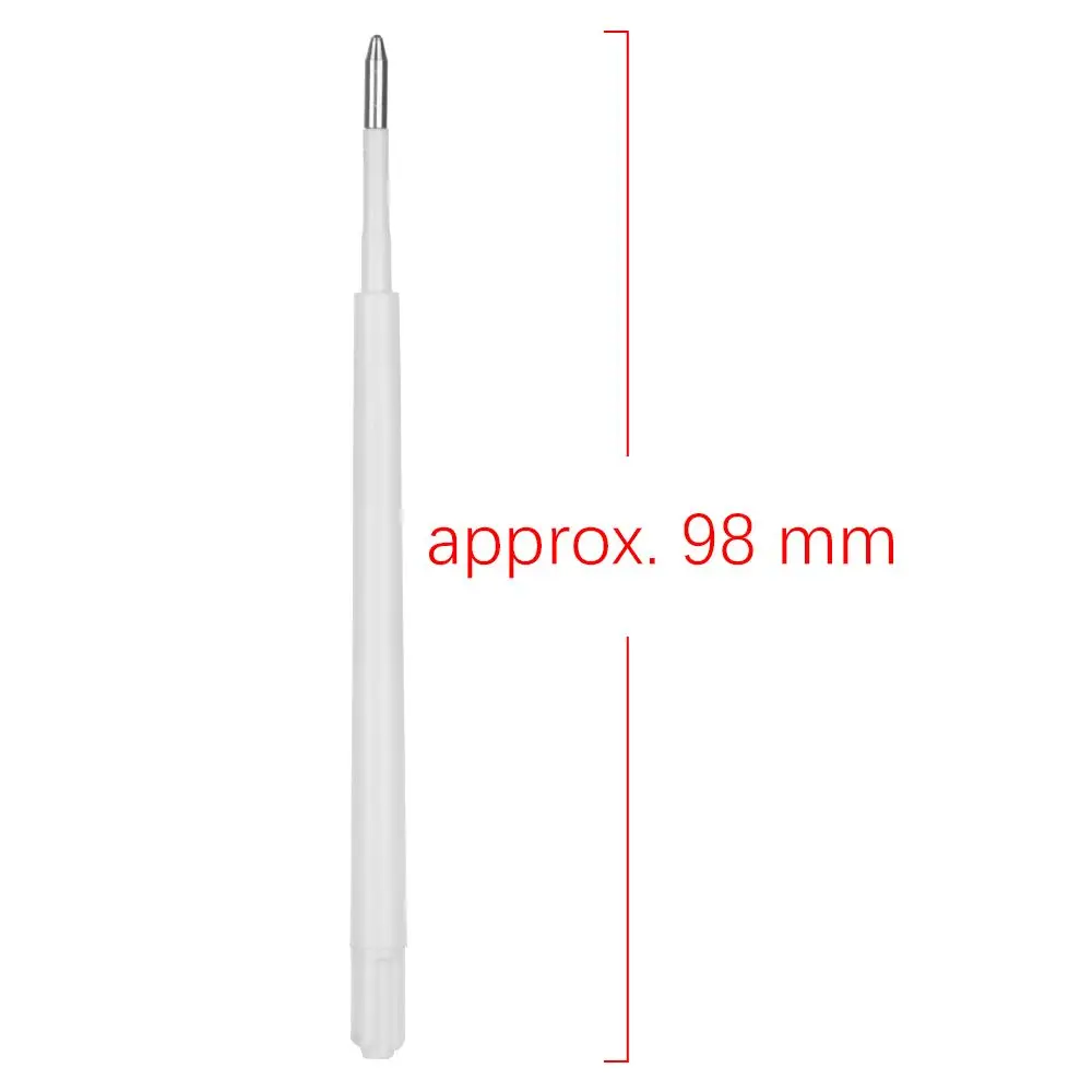 10 Pcs/lot Stationery Signature Plastic Press Pens Core Replacement Lead Writing Tool Ballpoint Pen Refill