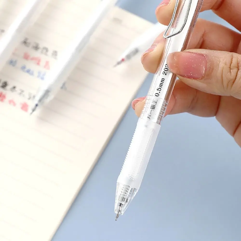 Quick Dry Gel Pen Transparent Black/Red/Blue Ink 0.5MM ST Tip Neutral Pens Writing Tools Signature Pen School Stationery