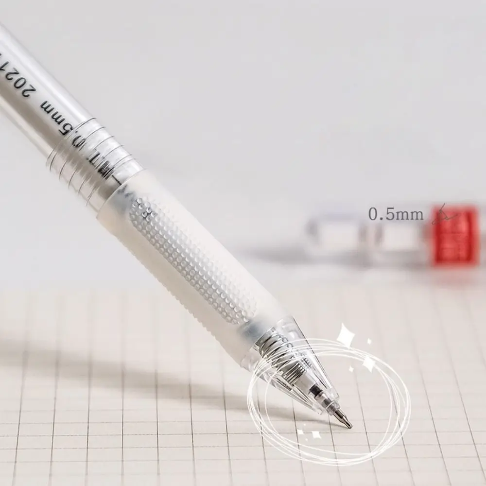 Quick Dry Gel Pen Transparent Black/Red/Blue Ink 0.5MM ST Tip Neutral Pens Writing Tools Signature Pen School Stationery