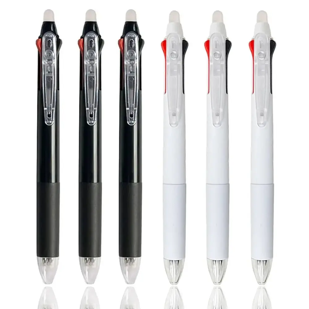 3 in 1 Erasable Pen Creative 0.5mm Magic Ink Gel Pen 3 Colors Refills Washable Handle Writing Pen
