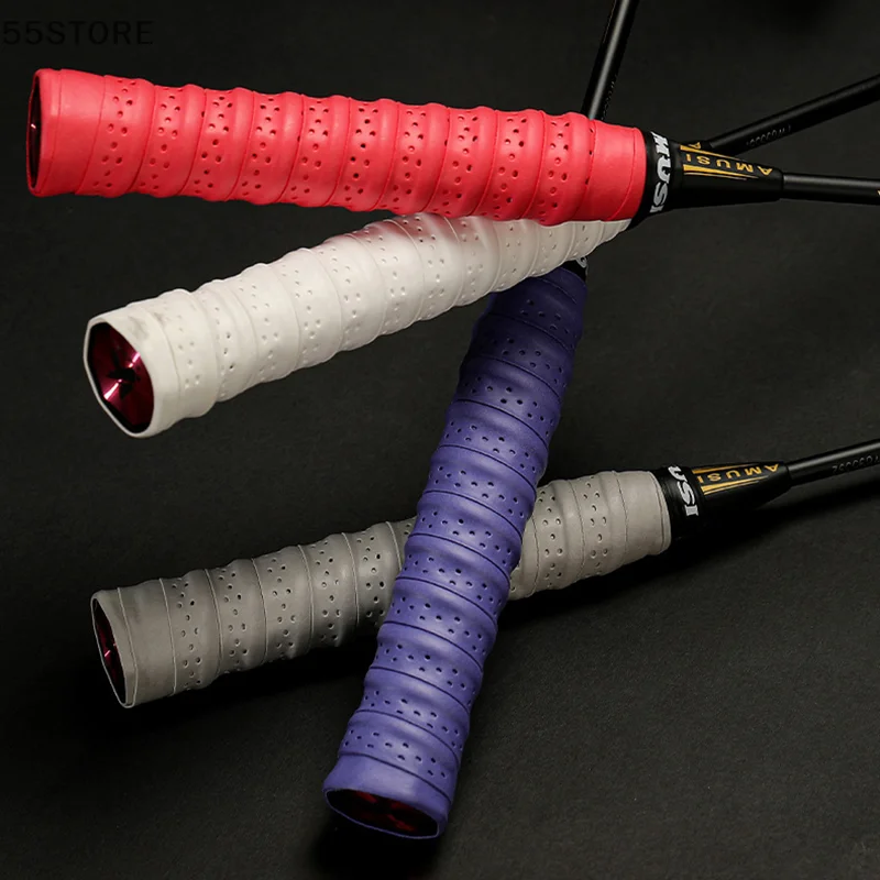 Keel Hand Rubber Thickened Non-Slip Badminton Sweatband Laminated Perforated Tennis Racket Handle Leather Fishing Rod Winding Ta