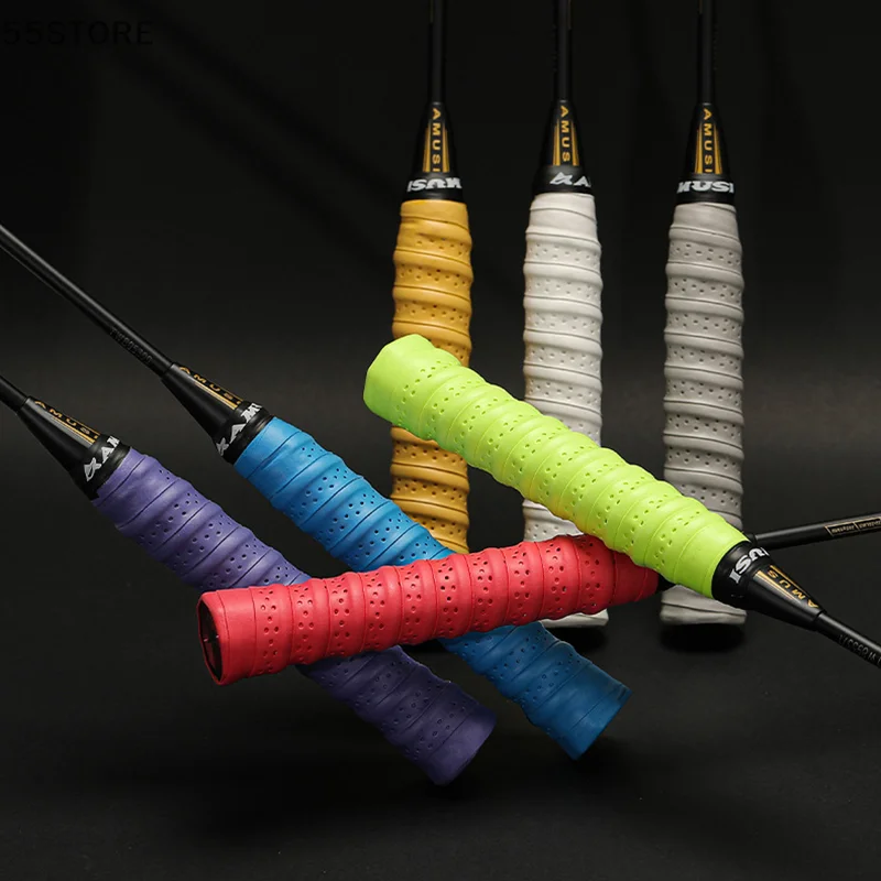 Keel Hand Rubber Thickened Non-Slip Badminton Sweatband Laminated Perforated Tennis Racket Handle Leather Fishing Rod Winding Ta