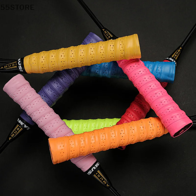 Keel Hand Rubber Thickened Non-Slip Badminton Sweatband Laminated Perforated Tennis Racket Handle Leather Fishing Rod Winding Ta