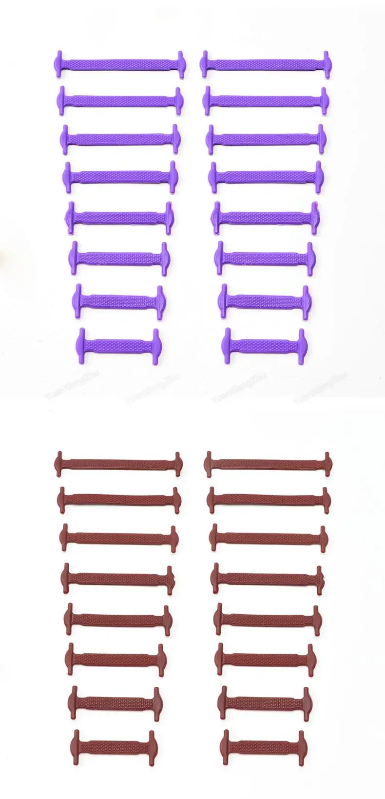 16pcs/lot Silicone Shoelaces No Tie Shoelaces 12 Colors Elastic Lace Shoelace Creative Lazy Silicone Laces Rubber Lace