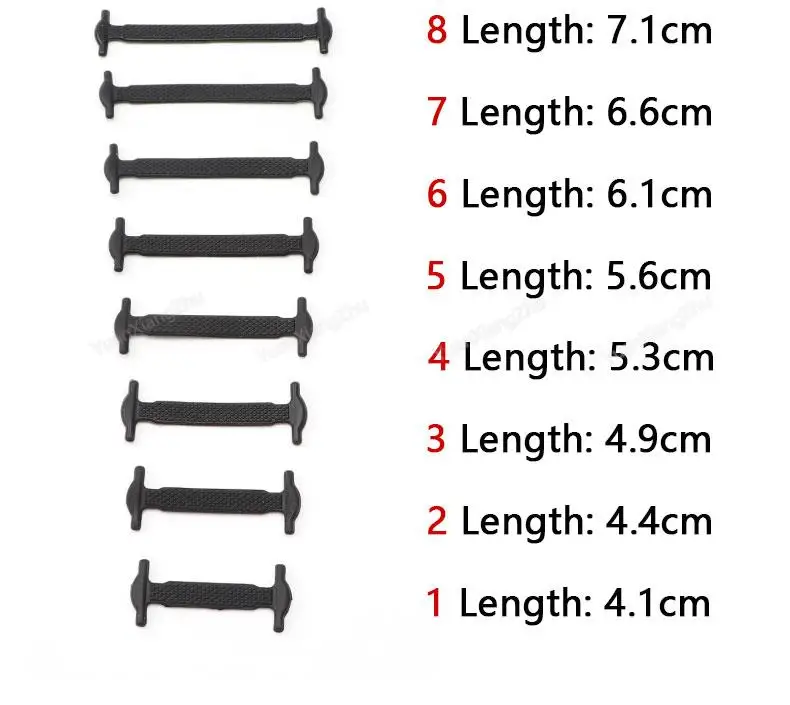 16pcs/lot Silicone Shoelaces No Tie Shoelaces 12 Colors Elastic Lace Shoelace Creative Lazy Silicone Laces Rubber Lace