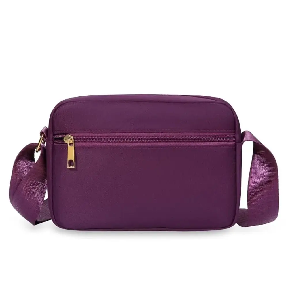 New Fashion Embroidery Women Nylon Square Handbags Lady's Shoulder Cross Body Female Casual Women's Zipper Handbag