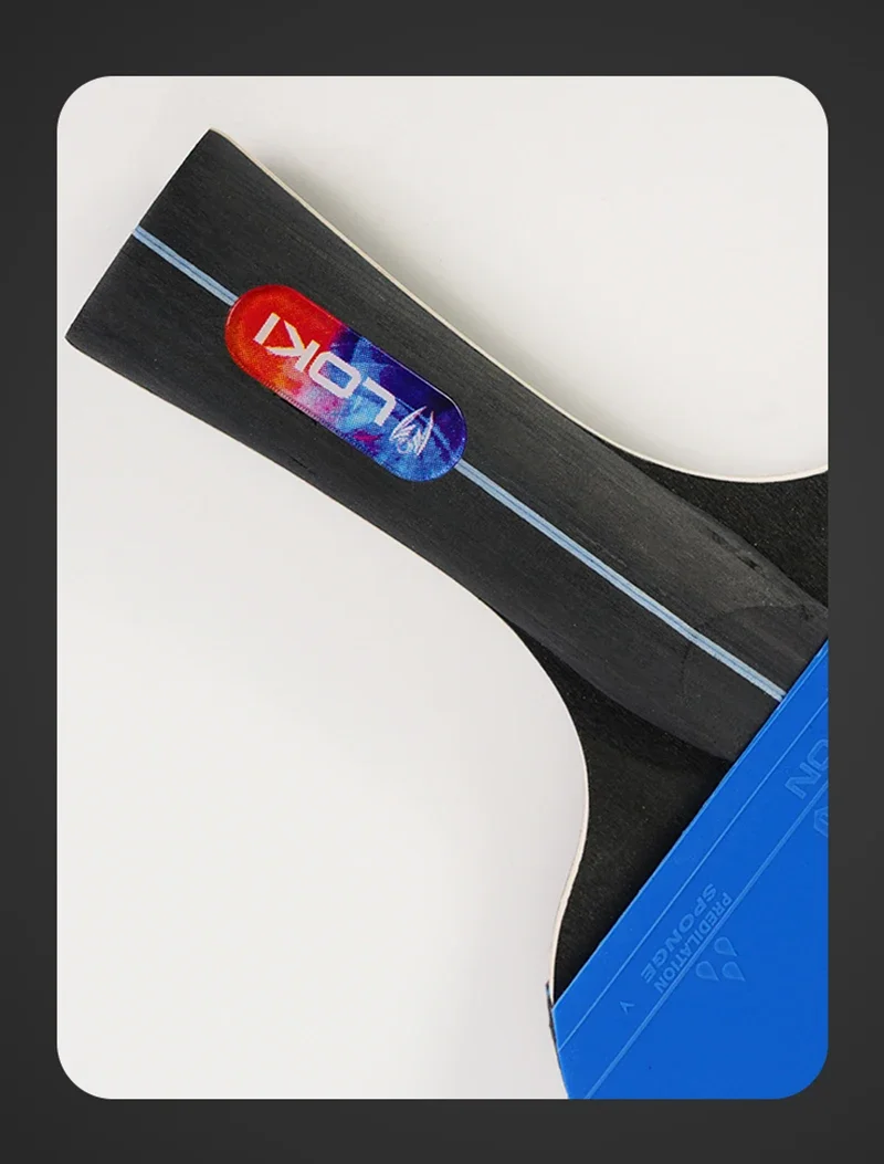 LOKI K5000 Table Tennis Racket Set 2pcs Home Entertainment PingPong Rackets with Blue Color Ping Pong Rubber