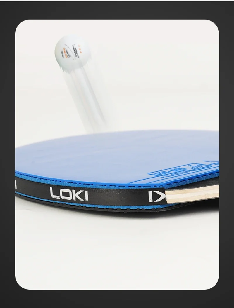 LOKI K5000 Table Tennis Racket Set 2pcs Home Entertainment PingPong Rackets with Blue Color Ping Pong Rubber
