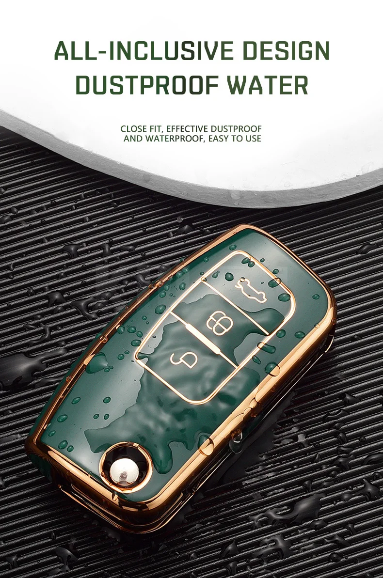 Fashion TPU Car Flip Key Case Cover Shell Fob For Ford Focus 2 MK2 Fiesta Mondeo Galaxy Ecosport Kuga Escape Falcon B-Max C-Max
