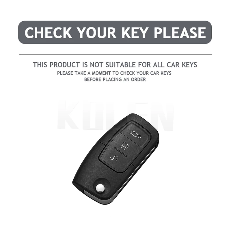 Fashion TPU Car Flip Key Case Cover Shell Fob For Ford Focus 2 MK2 Fiesta Mondeo Galaxy Ecosport Kuga Escape Falcon B-Max C-Max