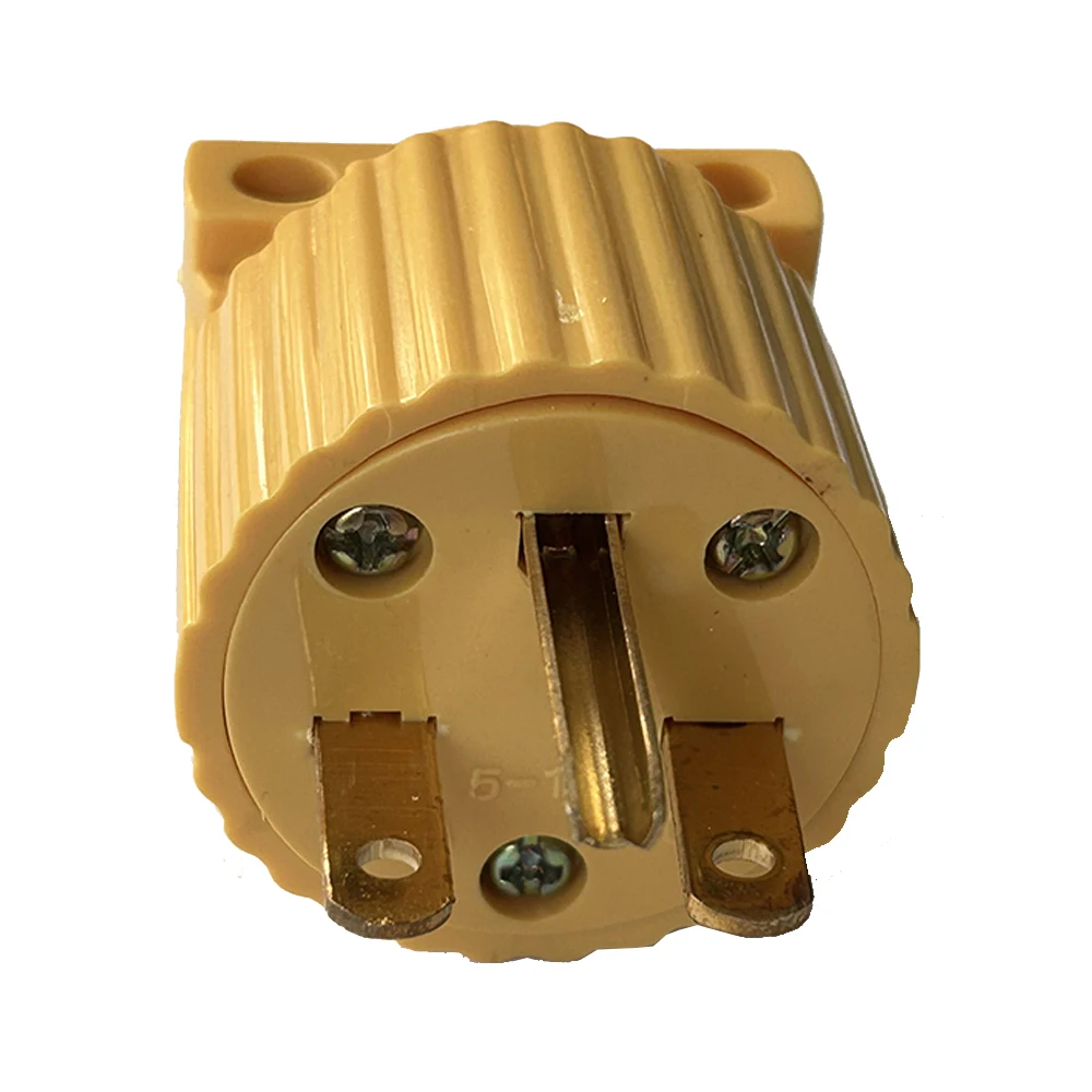 America L5-15R L5-15P 15A US Industry Power Socket Plug Male Female 3 Pole Locked Wiring Connector L6-15R 6-15P Type B Yellow