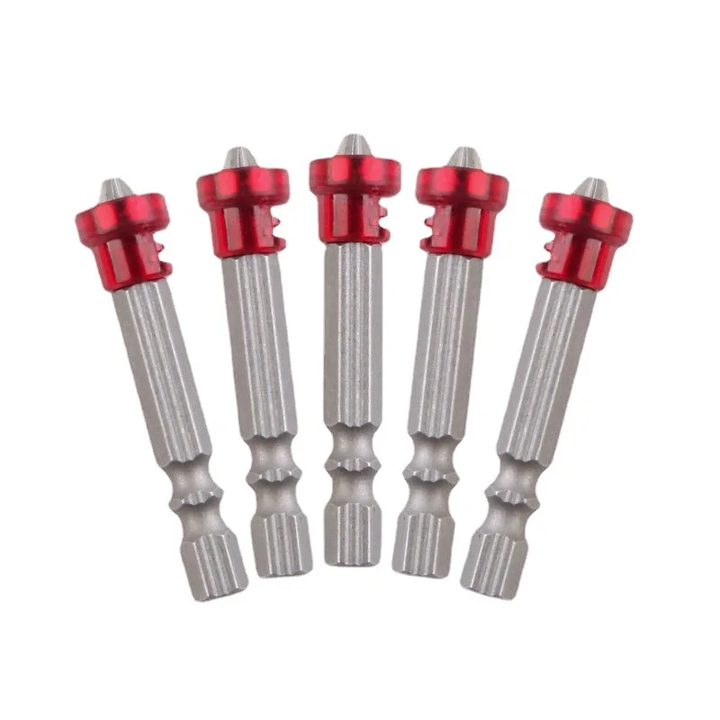 Magnetic Screwdriver Bit PH2 Cross-head 1/4 Inch Hex Shank Screwdriver Holder Ring for House Working Electric Screwdriver Kit