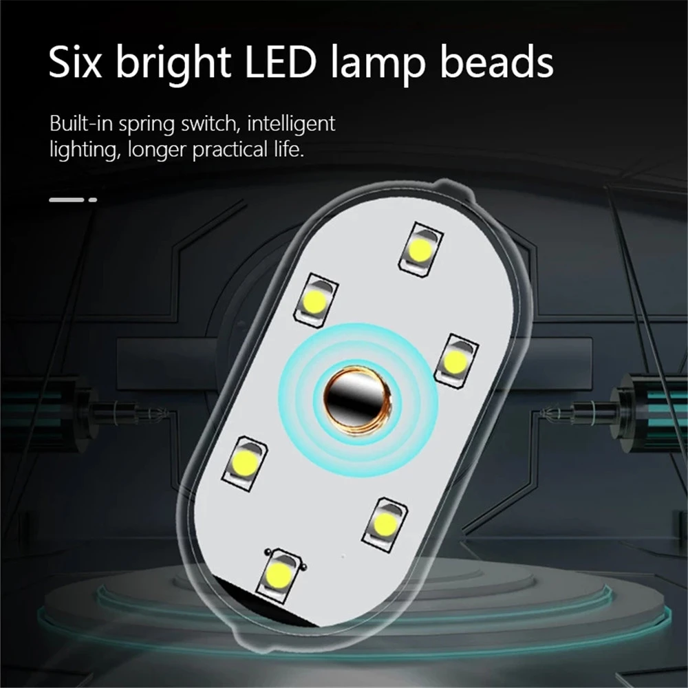 1pc Touch Sensor USB LED Interior Light LED Lamp Car Ceiling Lamp Reading Light Car Decorations Roof Interior Lighting
