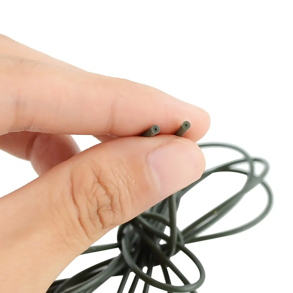 Carp Fishing Silicone Tube For Hooks and Rigs Safety Lead-clip System Size 0.5x1.8mm 0.8x1.9mm 3 Meters